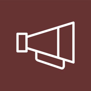 megafon simgesi, vektör illüstrasyonu basit tasarım