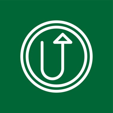 Yukarı Ok simgesi, vektör illüstrasyonu basit tasarım