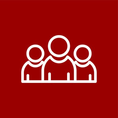 Takım çalışması simgesi, vektör illüstrasyonu basit tasarım