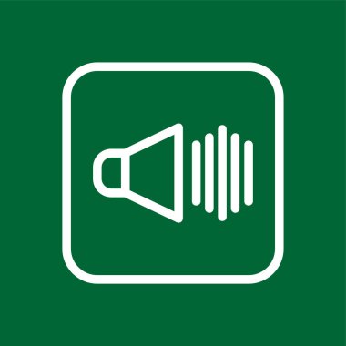 Ses simgesi, vektör illüstrasyonu basit tasarım