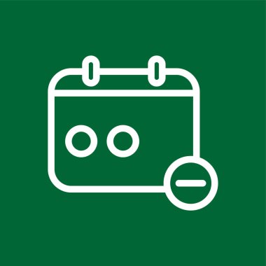 Takvim simgesi, vektör illüstrasyonu basit tasarım