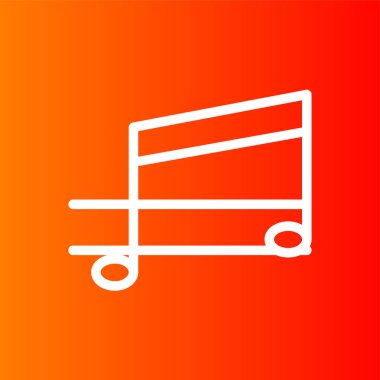 müzik simgesi, vektör illüstrasyonu basit tasarım