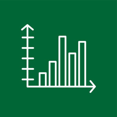 Bell Şekilli Grafik simgesi, vektör illüstrasyonu basit tasarım