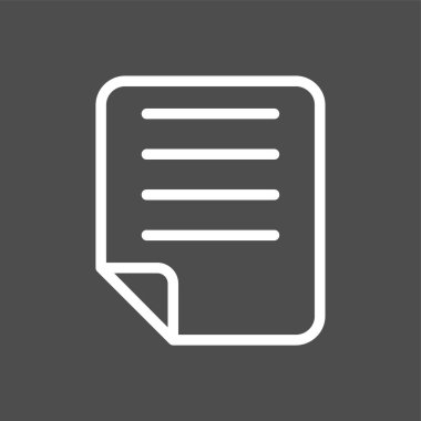 kağıt simgesi, vektör illüstrasyonu basit tasarım