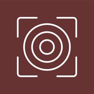 hedef simge, vektör illüstrasyonu basit tasarım