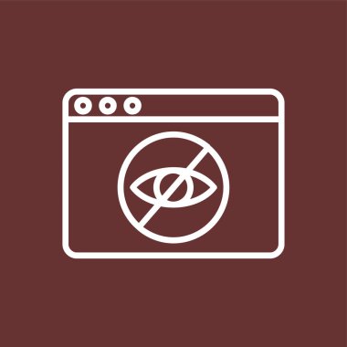 Göz simgesi, vektör illüstrasyonu basit tasarım