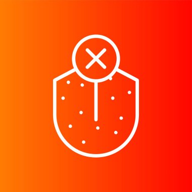 Tat Kaybı simgesi, vektör illüstrasyonu basit tasarım