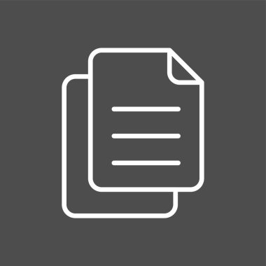 kopya simgesi, vektör illüstrasyonu basit tasarım