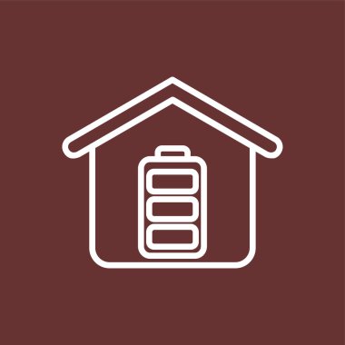 Battery icon, vector illustration simple design