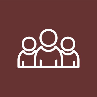 Takım çalışması simgesi, vektör illüstrasyonu basit tasarım