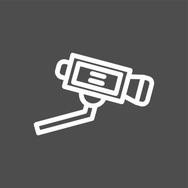 cctv simgesi, vektör illüstrasyonu basit tasarım