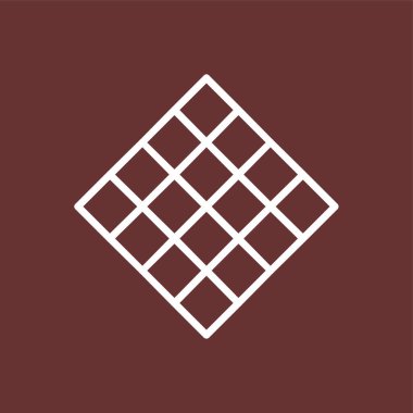 Döşeme simgesi, vektör illüstrasyonu basit tasarım