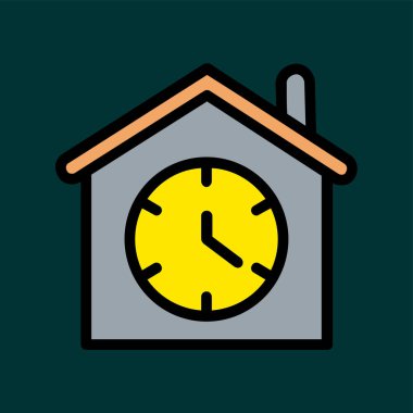 Bekleme simgesi, vektör illüstrasyonu basit tasarım