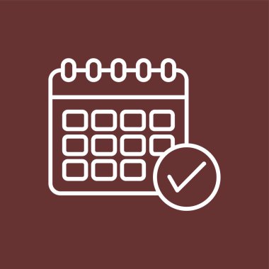 zamanlama simgesi, vektör illüstrasyonu basit tasarım