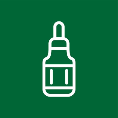 Serum simgesi, vektör illüstrasyonu basit tasarım