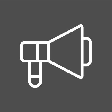 Hoparlör simgesi, vektör illüstrasyonu basit tasarım