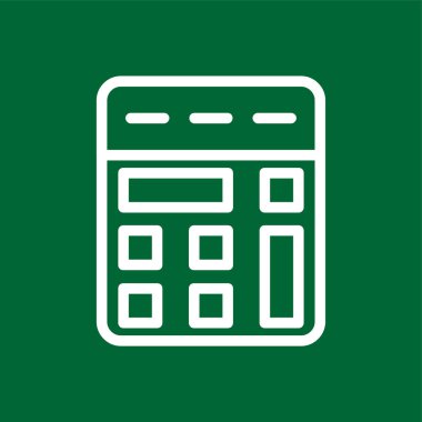 Calculator icon, vector illustration simple design