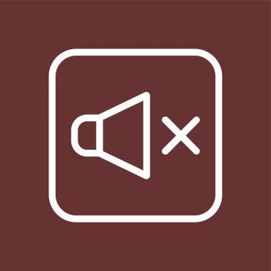 Ses simgesi yok, vektör illüstrasyonu basit tasarım