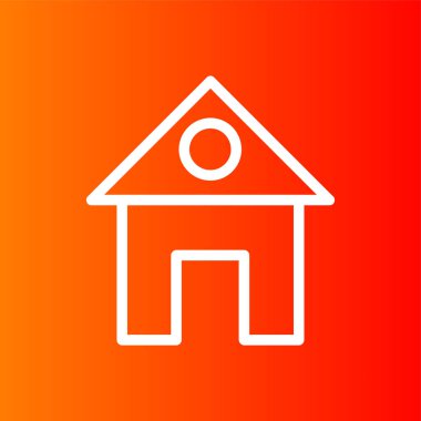 ev simgesi, vektör illüstrasyonu basit tasarım