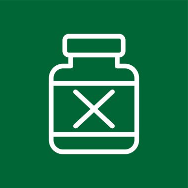 Zehir simgesi, vektör illüstrasyonu basit tasarım