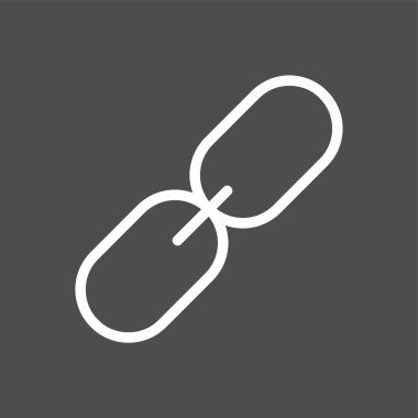 link simgesi, vektör illüstrasyonu basit tasarım