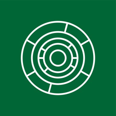 Pasta çizelgesi simgesi, vektör illüstrasyonu basit tasarım