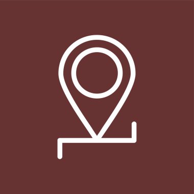 konum simgesi, vektör illüstrasyonu basit tasarım