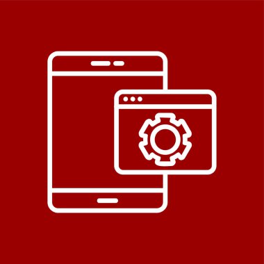 Web optimizasyon simgesi, vektör illüstrasyonu basit tasarım