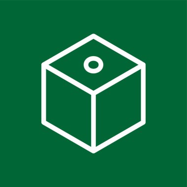 kutu simgesi, vektör illüstrasyonu basit tasarım