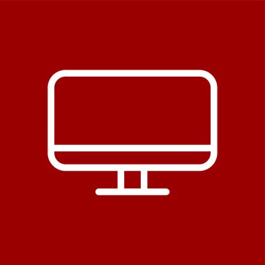 bilgisayar simgesi, vektör illüstrasyonu basit tasarım