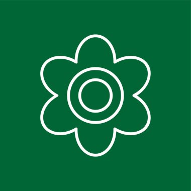 Violet simgesi, vektör illüstrasyonu basit tasarım