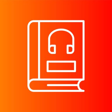 Ses Kitabı simgesi, vektör illüstrasyonu basit tasarım