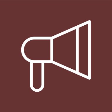 megafon simgesi, vektör illüstrasyonu basit tasarım