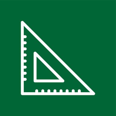 Kare simgesi, vektör illüstrasyonu basit tasarımı ayarla