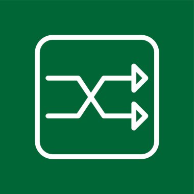 Karıştır simgesi, vektör illüstrasyonu basit tasarım