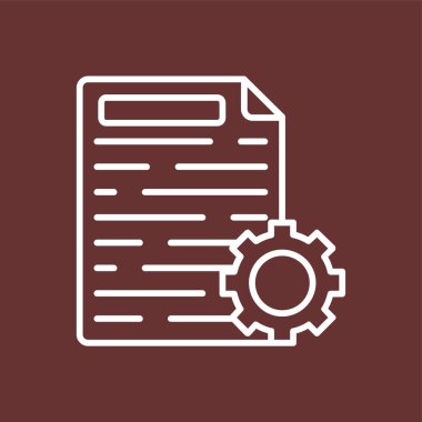 İçerik yönetimi simgesi, vektör illüstrasyonu basit tasarım