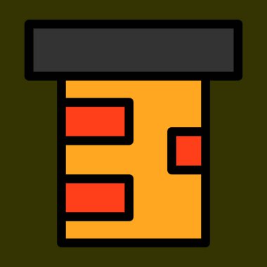 Baca simgesi, vektör illüstrasyonu basit tasarım