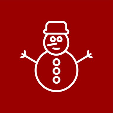 Kardan Adam simgesi, vektör illüstrasyonu basit tasarım