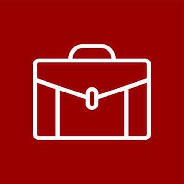 evrak çantası simgesi, vektör illüstrasyonu basit tasarım