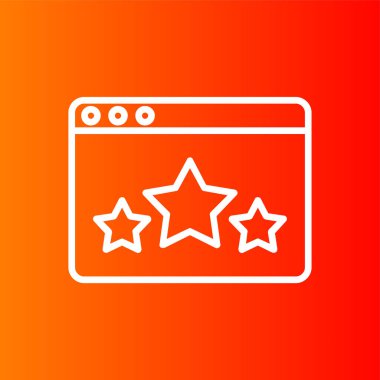 derecelendirme simgesi, vektör illüstrasyonu basit tasarım