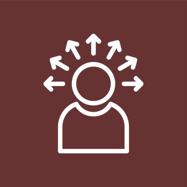 Karar simgesi, vektör illüstrasyonu basit tasarım