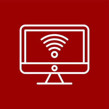 wifi simgesi, vektör illüstrasyonu basit tasarım