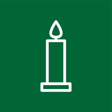 mum simgesi, vektör illüstrasyonu basit tasarım