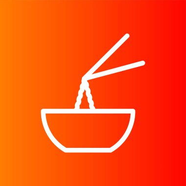 Erişte simgesi, vektör illüstrasyonu basit tasarım