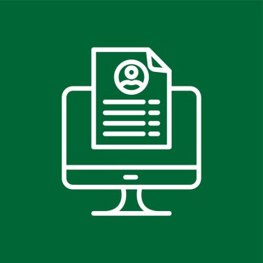 Çevrimiçi Devam simgesi, vektör illüstrasyonu basit tasarım