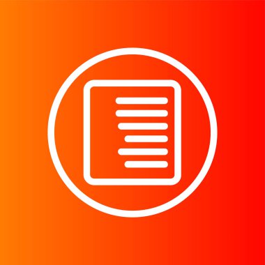 Sağ Hizalama simgesi, vektör illüstrasyonu basit tasarım