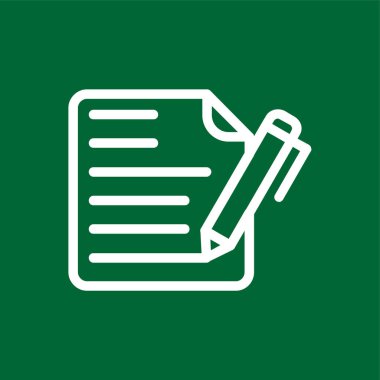 Contract icon, vector illustration simple design