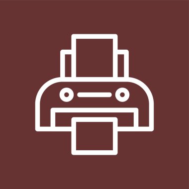 faks simgesi, vektör illüstrasyonu basit tasarım