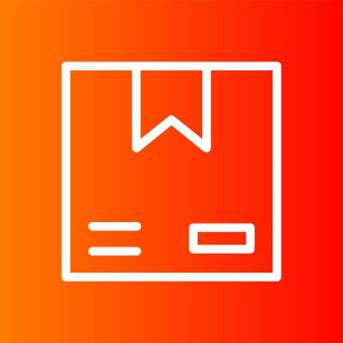 kutu simgesi, vektör illüstrasyonu basit tasarım