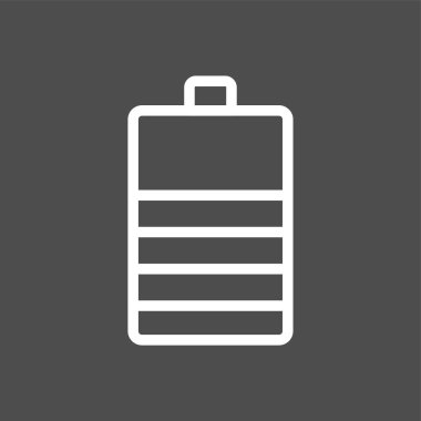 Battery icon, vector illustration simple design